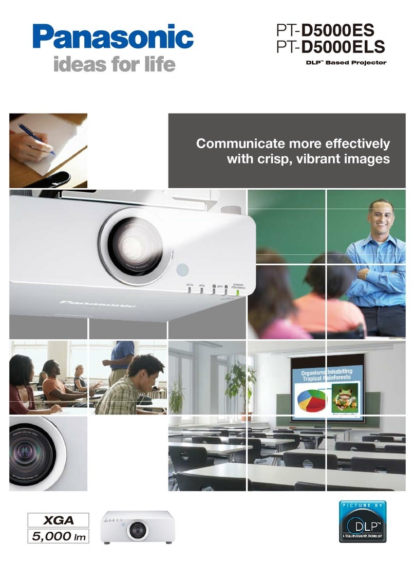 Panasonic PT-D5000ELS User manual