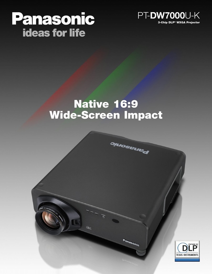 Panasonic PT-DW7000U-K User manual