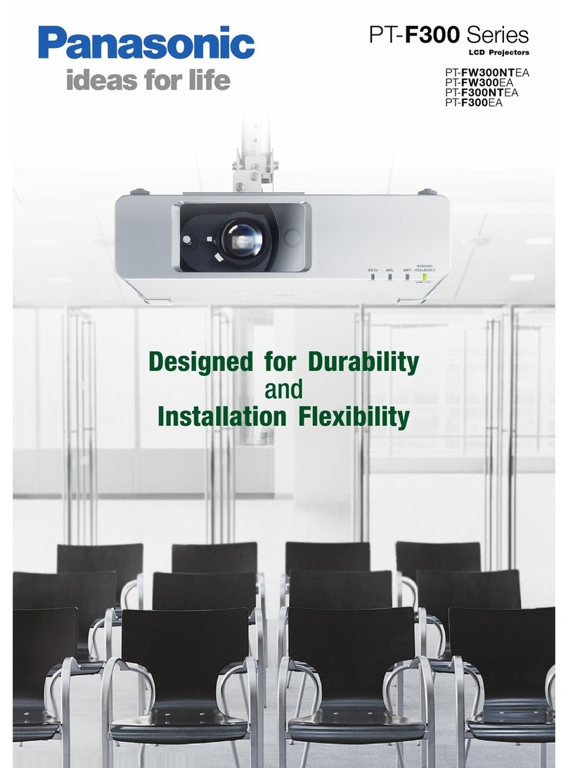 Panasonic PT-F300EA User manual
