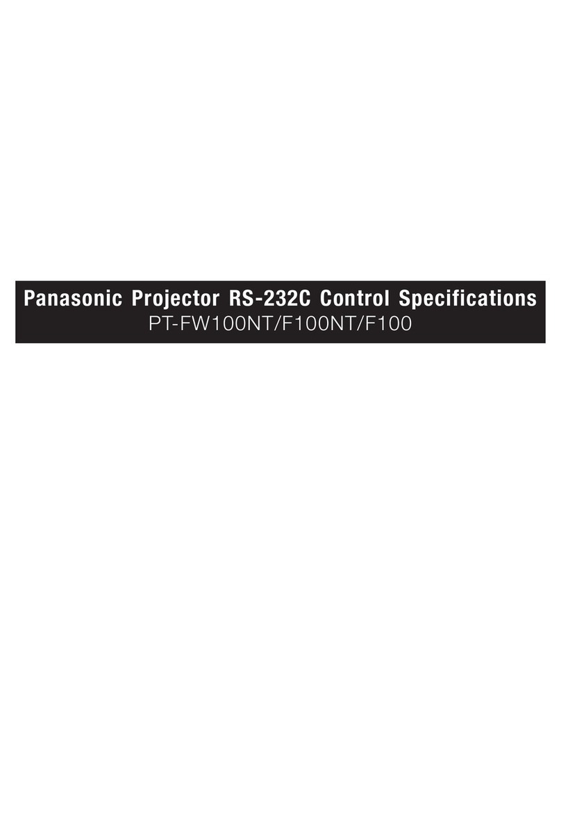 Panasonic PT-F100 User manual