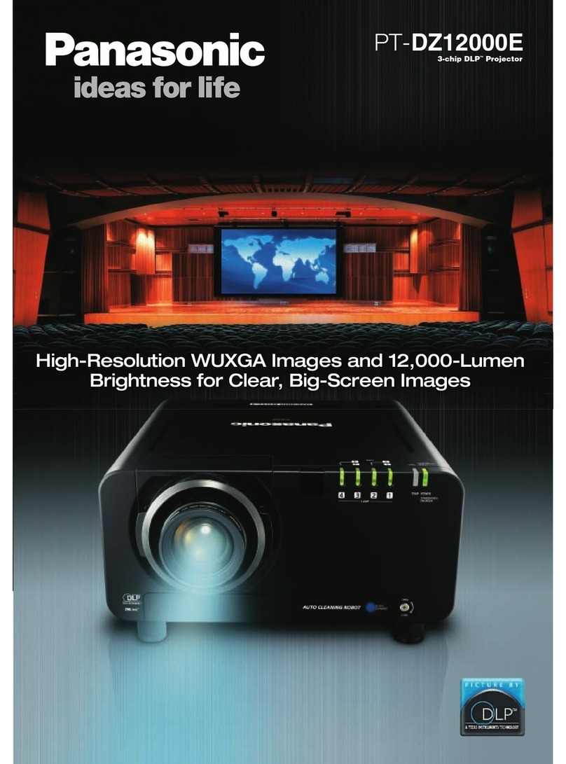 Panasonic DLP PT-DZ12000E User manual