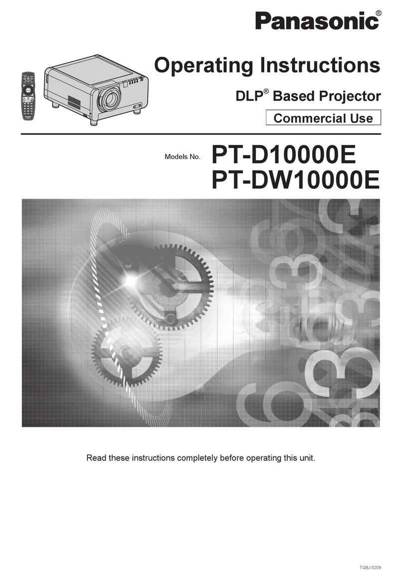 Panasonic PT-D10000E User manual
