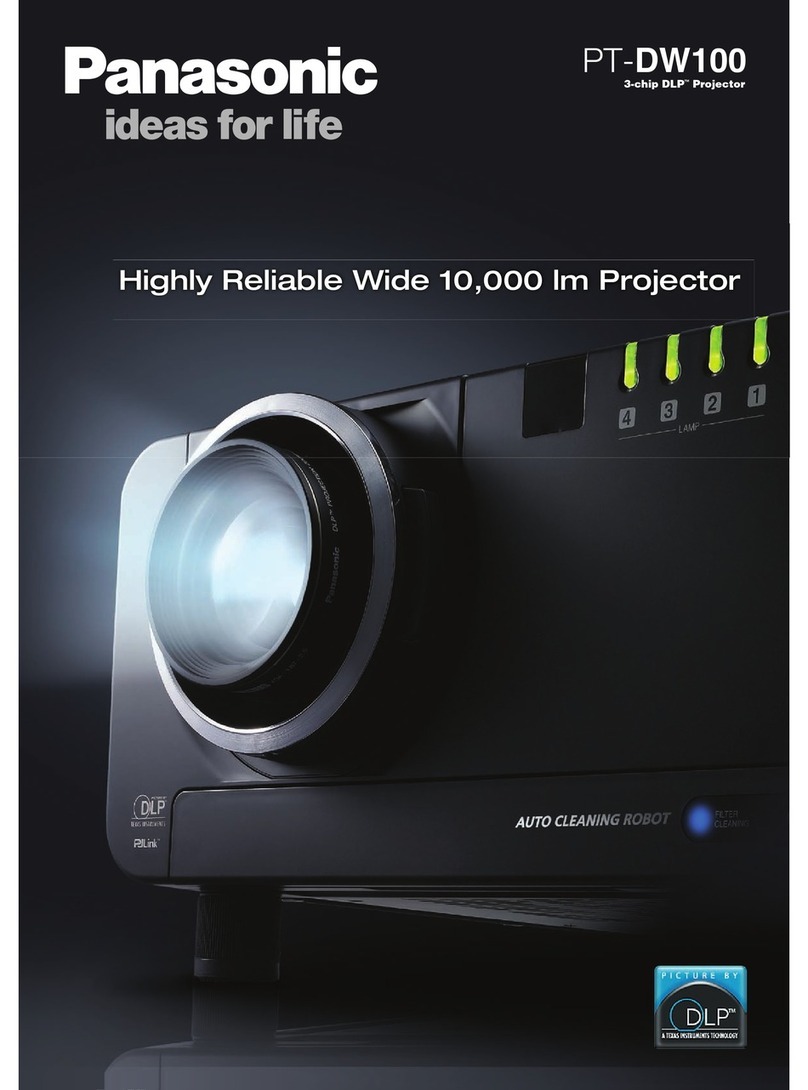 Panasonic PT-DW100 User manual