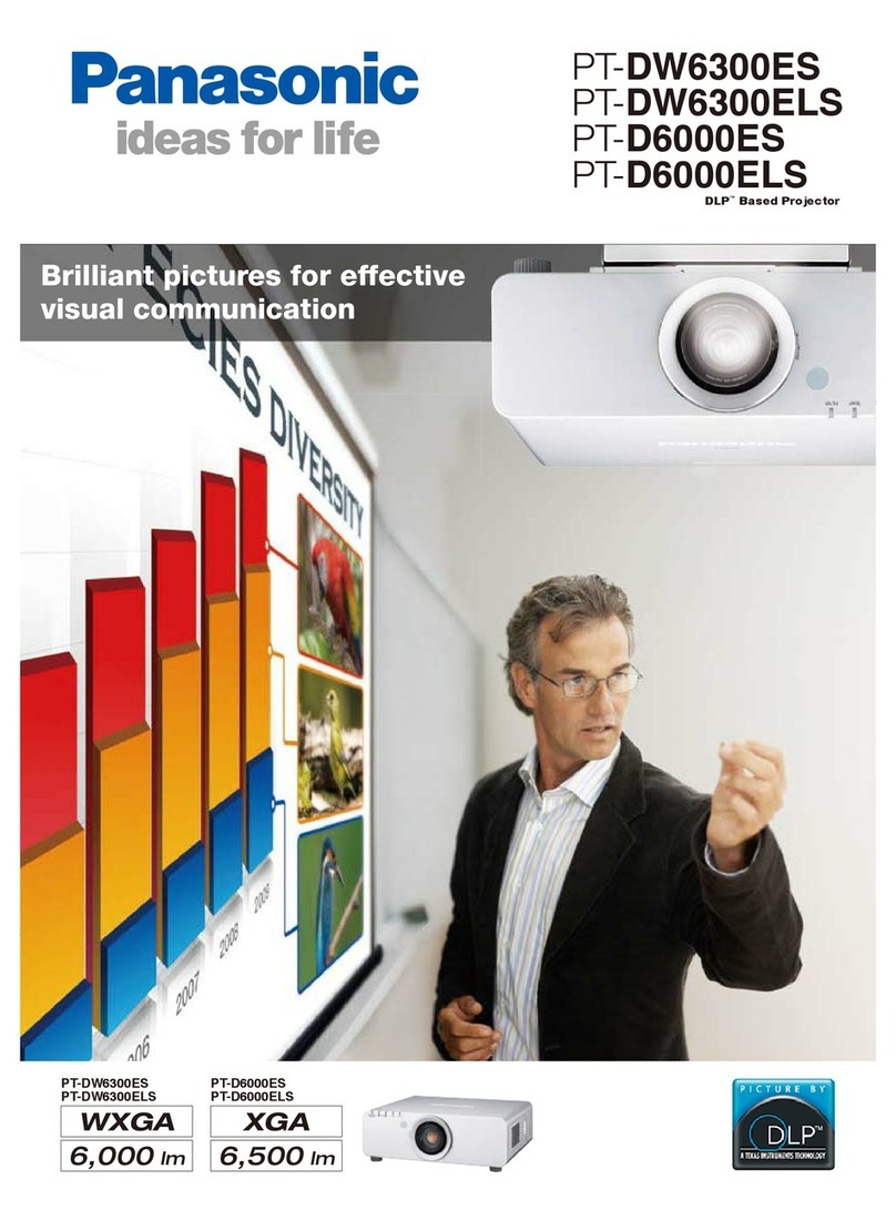 Panasonic PT-D6000ES User manual