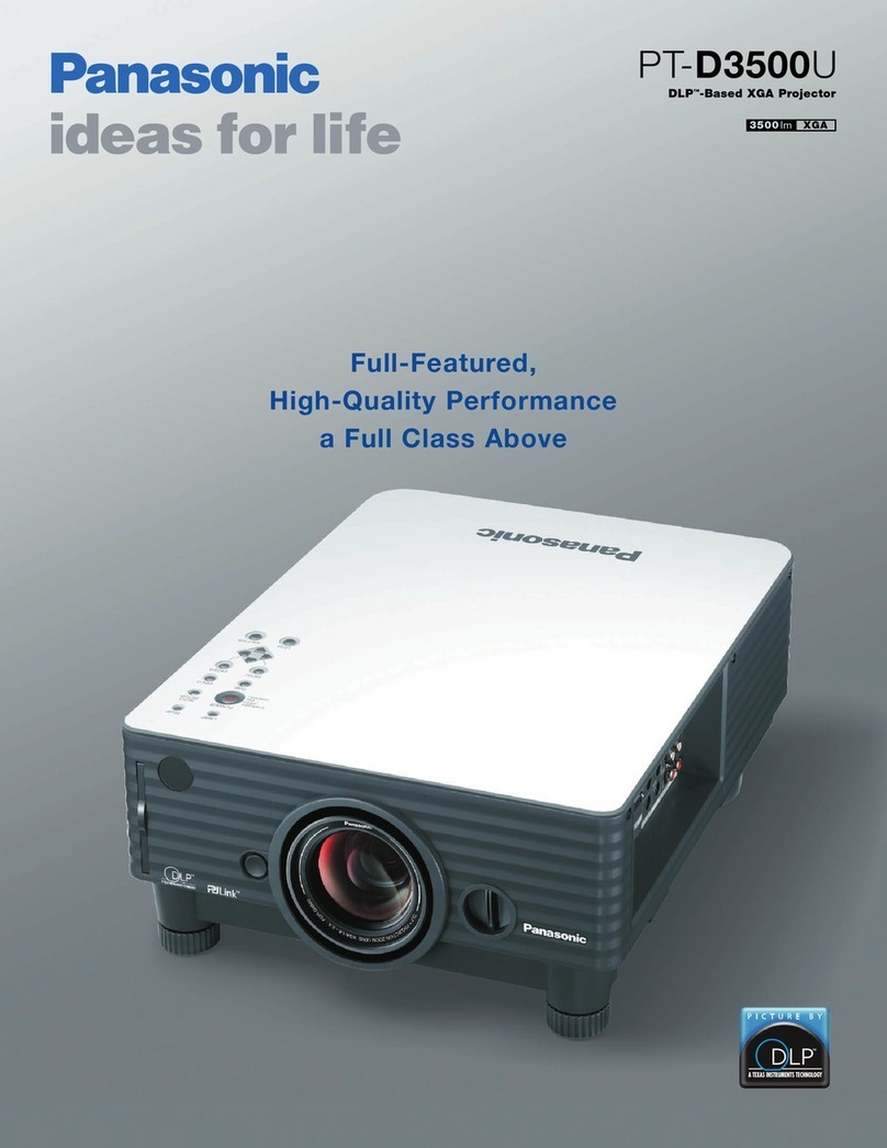 Panasonic PT-D3500U Series Brochure & specs