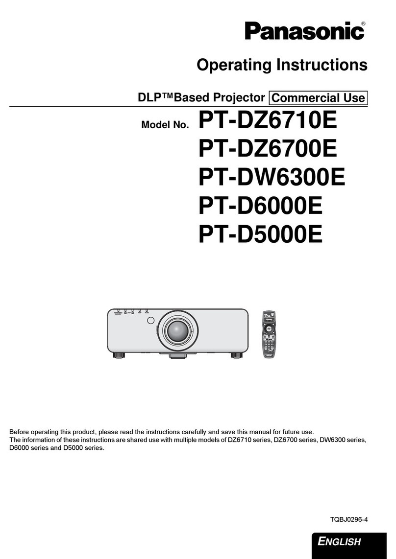 Panasonic PT-D5000E operating instructions