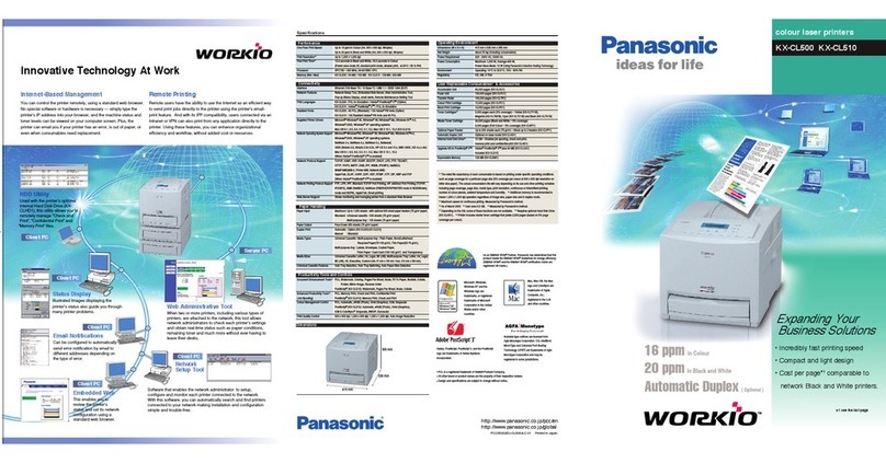 Panasonic Jetwriter KX-CL500 User manual