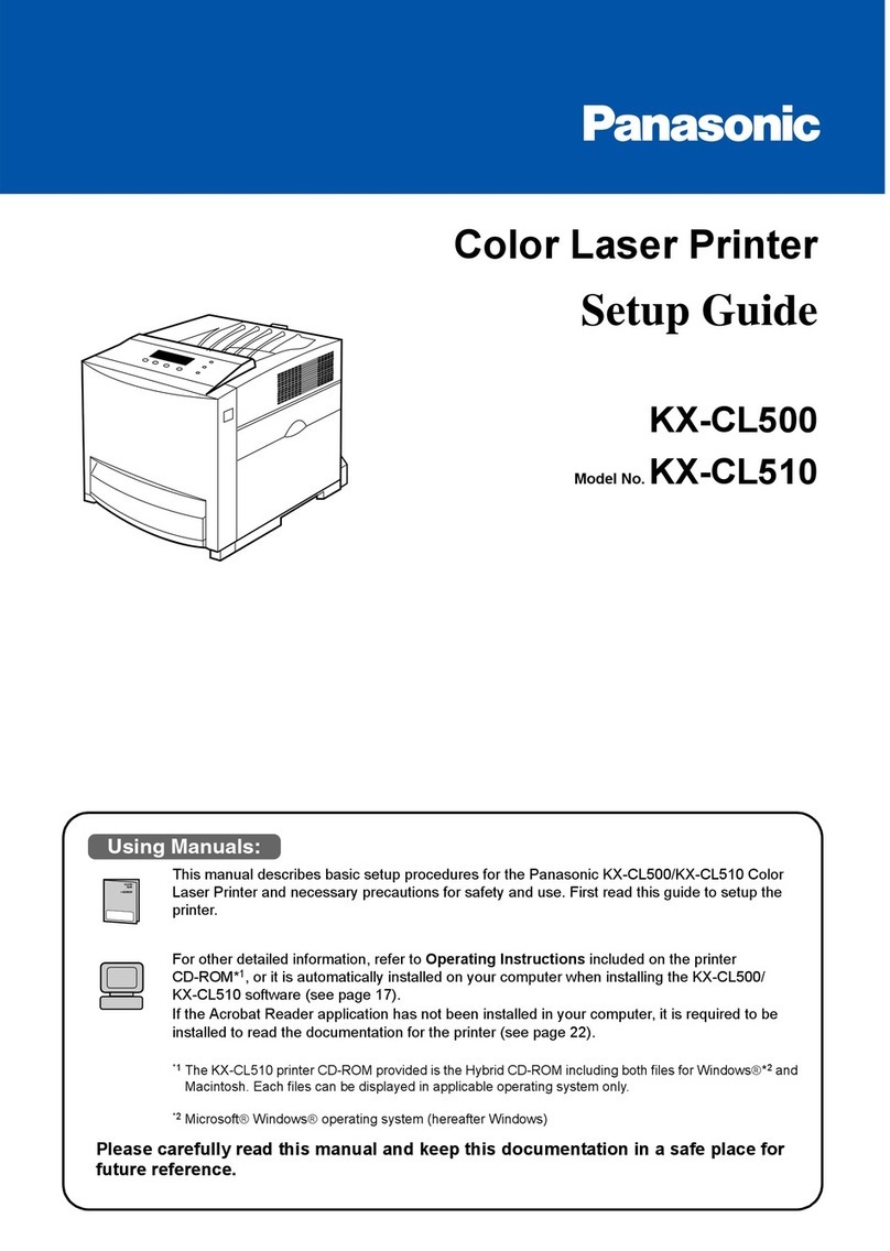 Panasonic Jetwriter KX-CL500 User manual