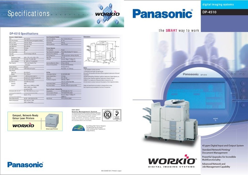 Panasonic Workio DP-4510 User manual