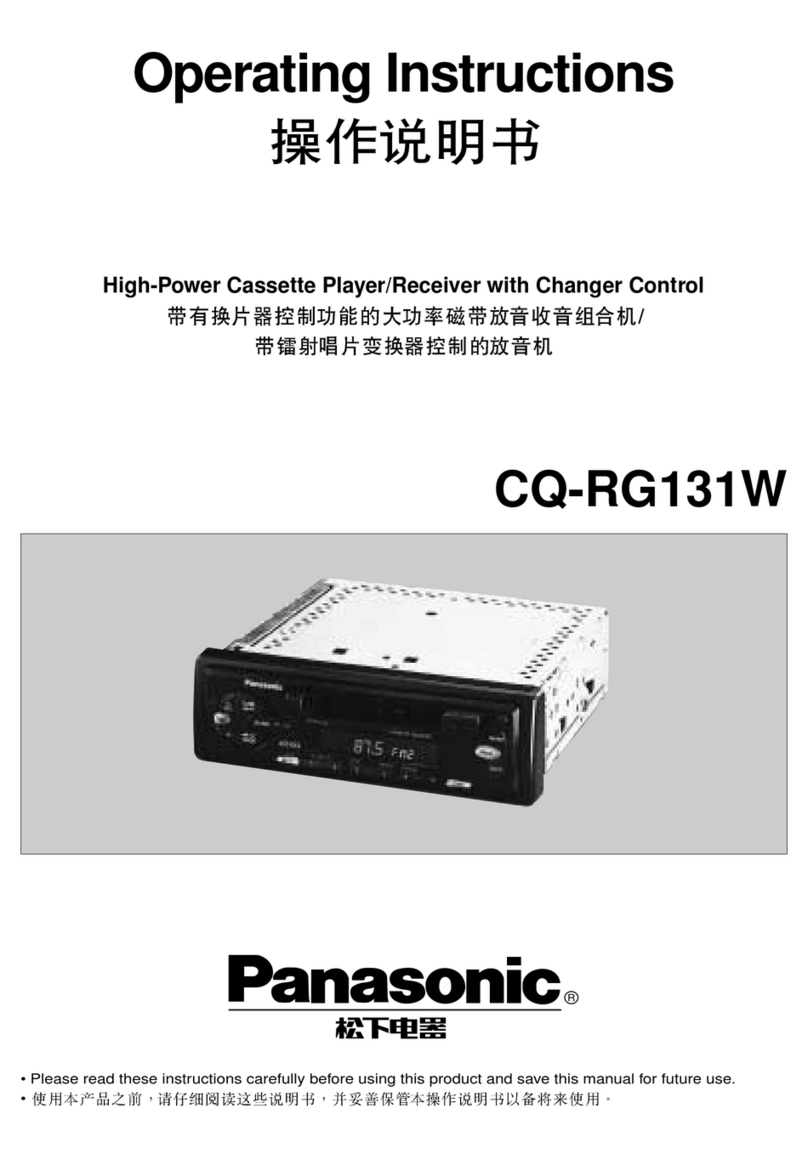 Panasonic CQ-RG131W operating instructions