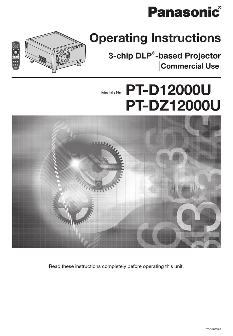 Panasonic DLP PT-D12000U User manual