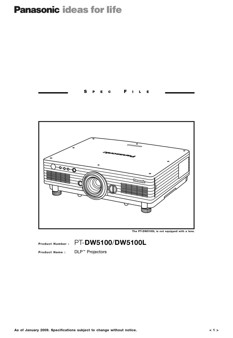 Panasonic PT-DW5100L System manual