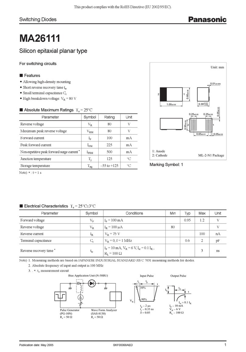 Panasonic MA26111 User manual