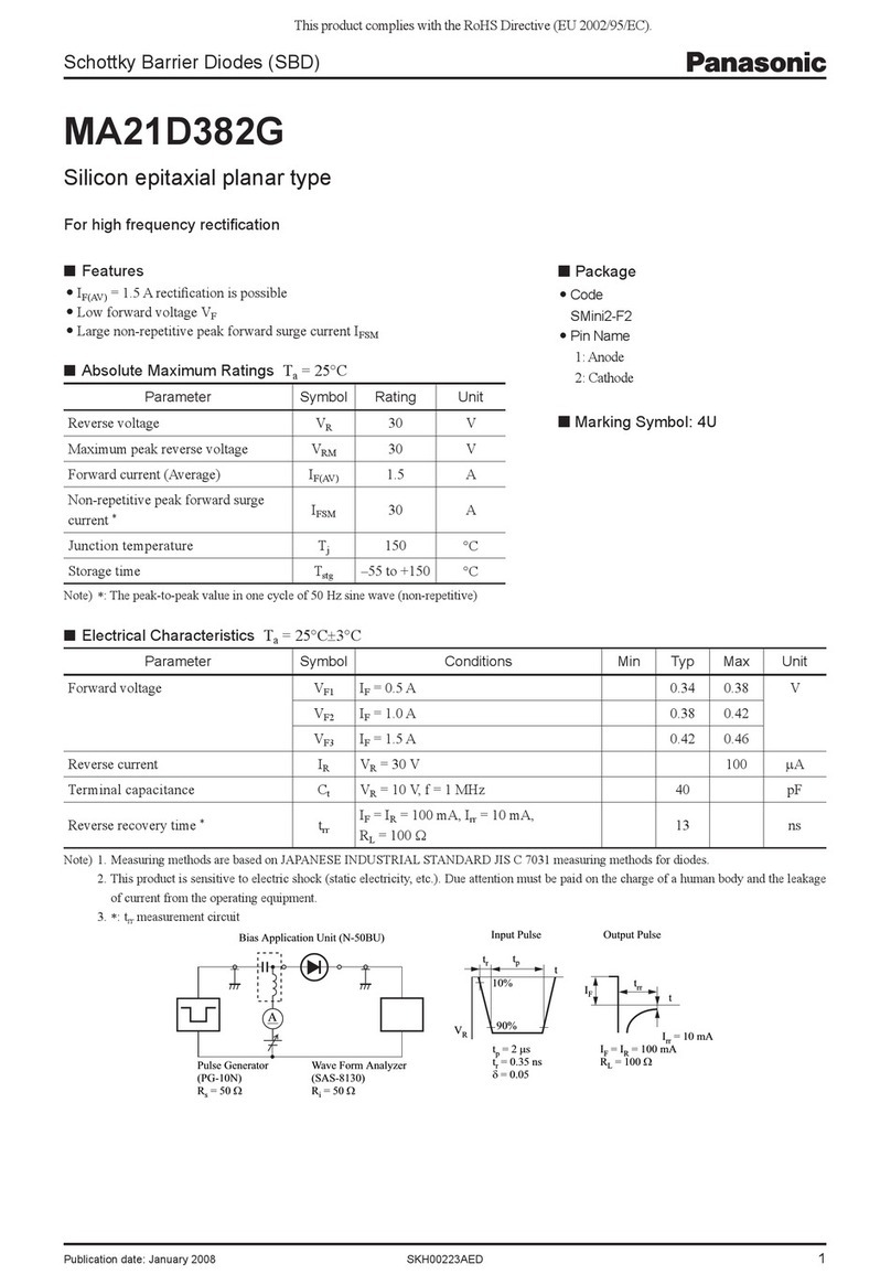 Panasonic MA21D382G User manual
