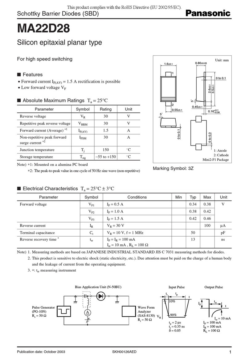 Panasonic MA22D28 User manual