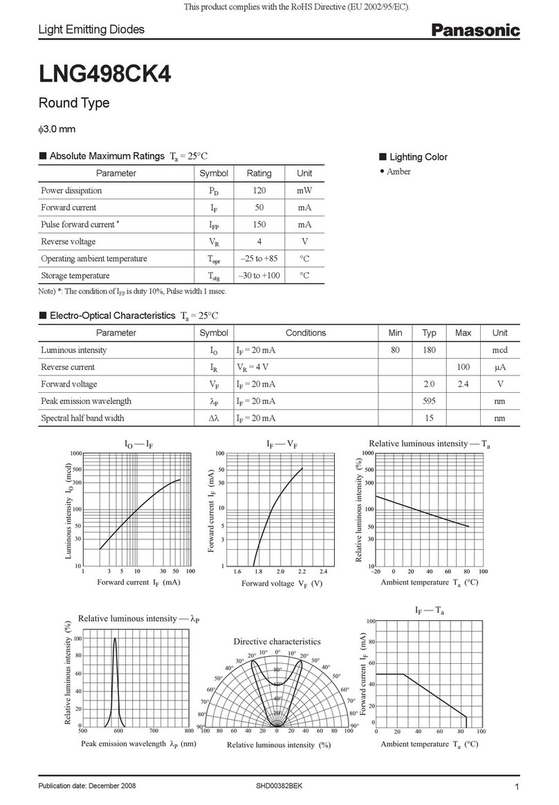 Panasonic LNG498CK4 User manual