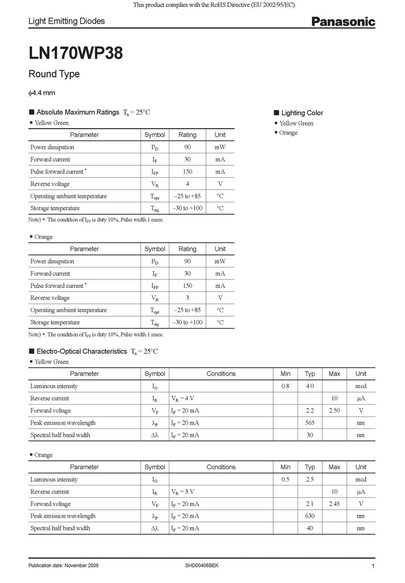 Panasonic LN170WP38 User manual