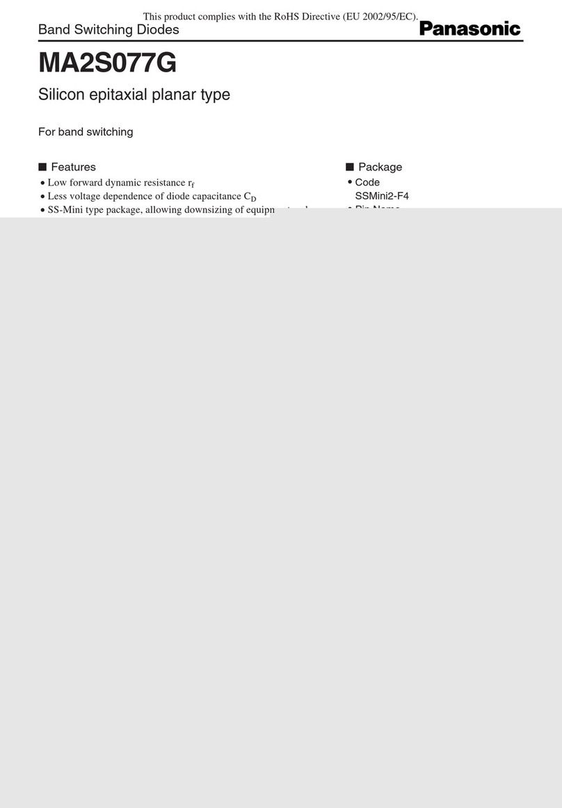Panasonic MA2S077G Specification sheet Panasonic MA2S077G Specification sheet