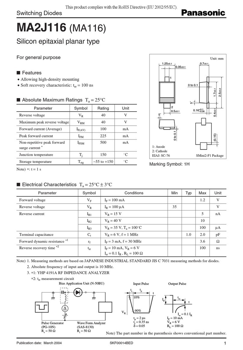 Panasonic MA2J116 (MA116) User manual