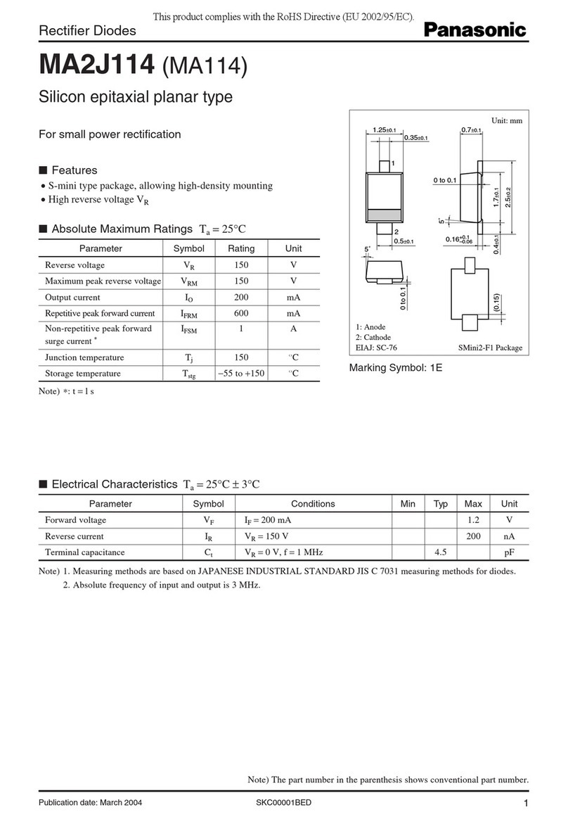 Panasonic MA2J114 (MA114) User manual