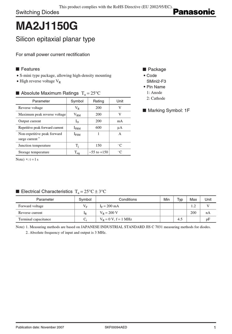 Panasonic MA2J1150G User manual