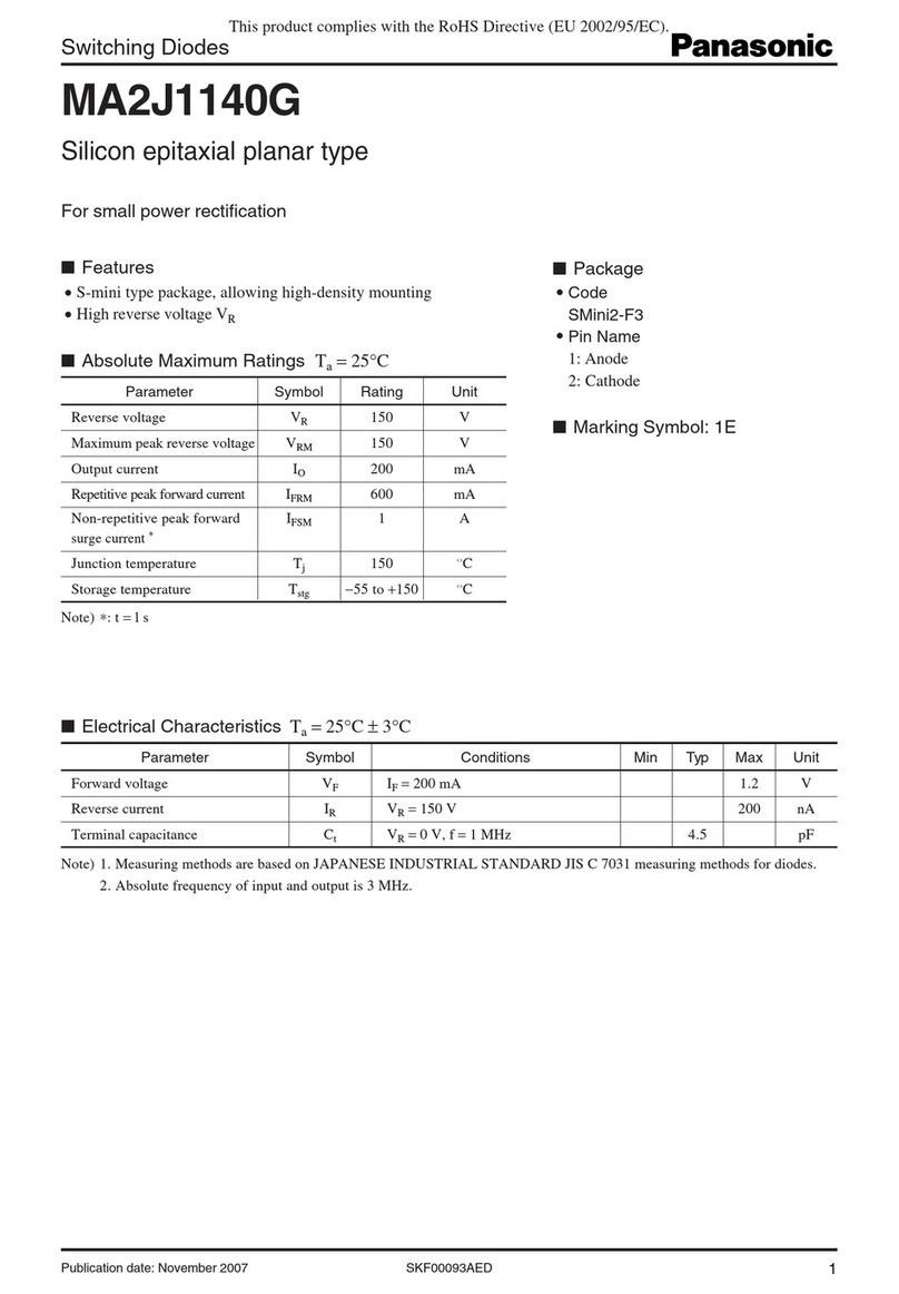 Panasonic MA2J1140G User manual
