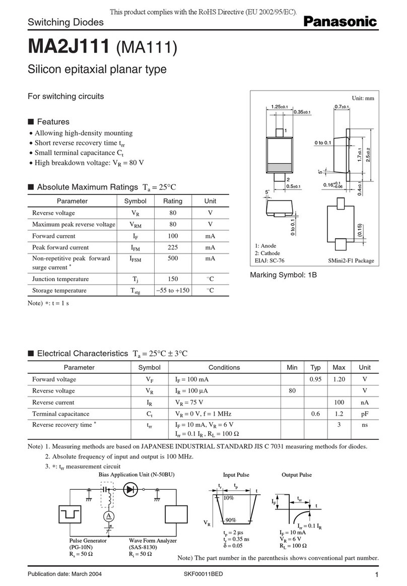 Panasonic MA2J111 (MA111) User manual