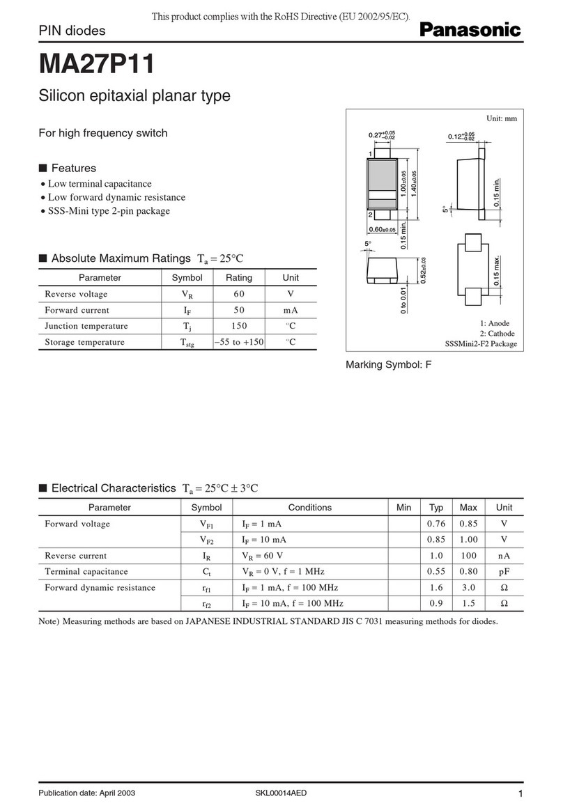 Panasonic MA27P11 User manual Panasonic MA27P11 User manual