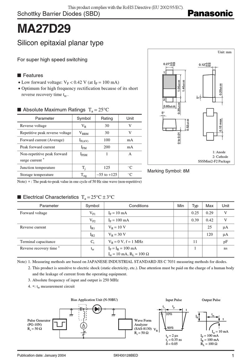 Panasonic MA27D29 User manual