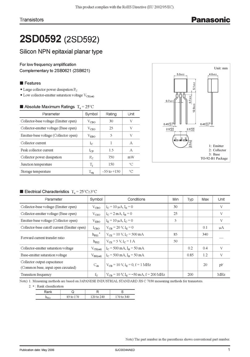 Panasonic 2SD0592 User manual