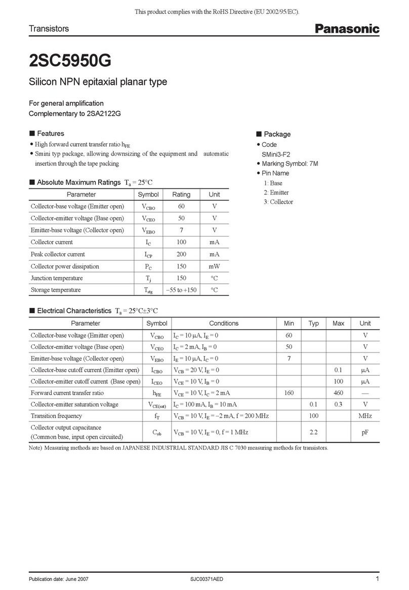 Panasonic 2SC5950G User manual