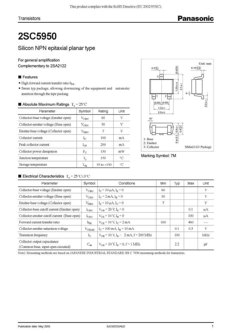 Panasonic 2SC5950 User manual