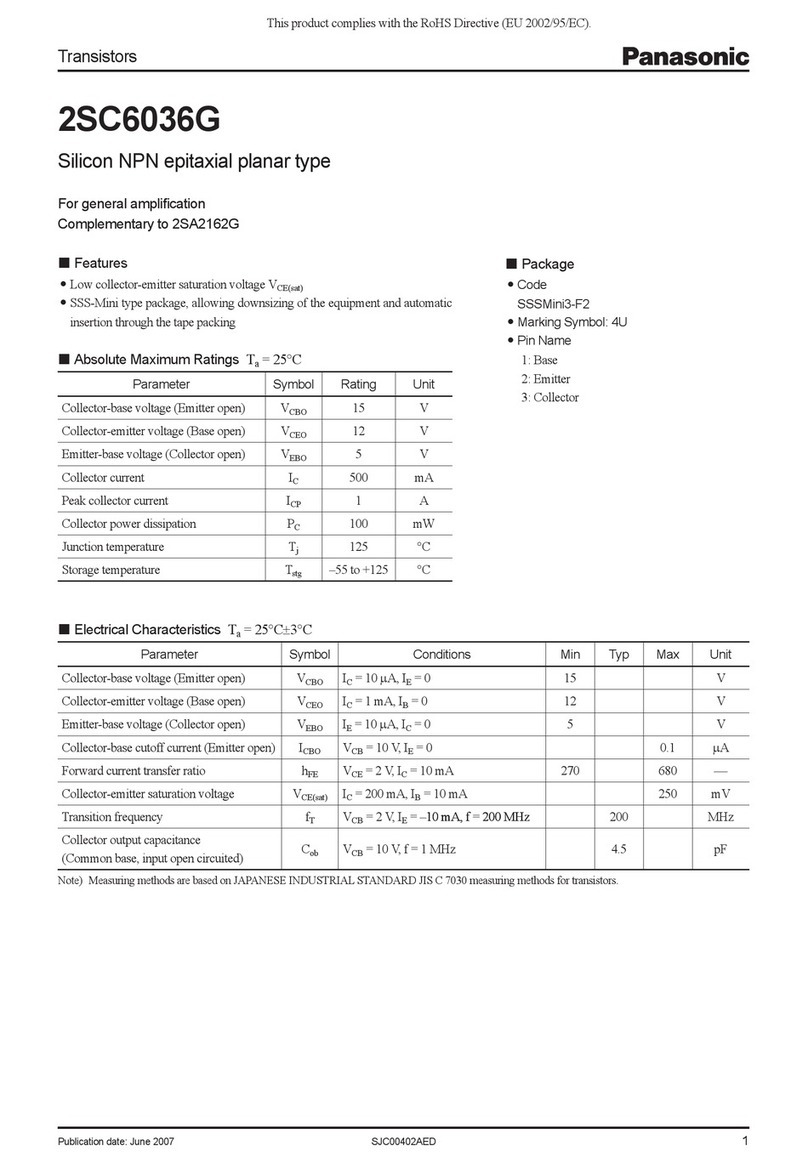 Panasonic 2SC6036G User manual