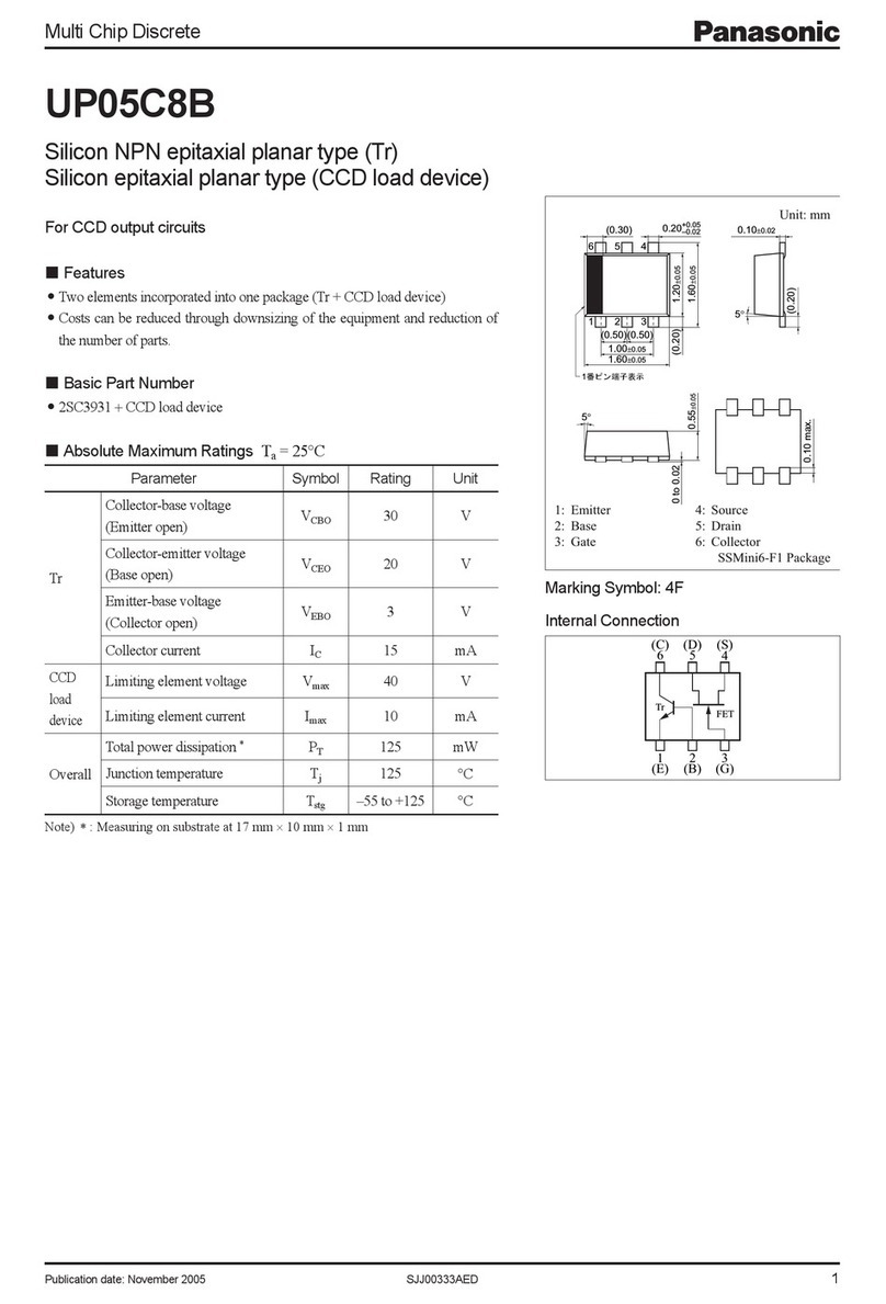 Panasonic Multi Chip Discrete UP05C8B Specifications Panasonic Multi Chip Discrete UP05C8B Specifications