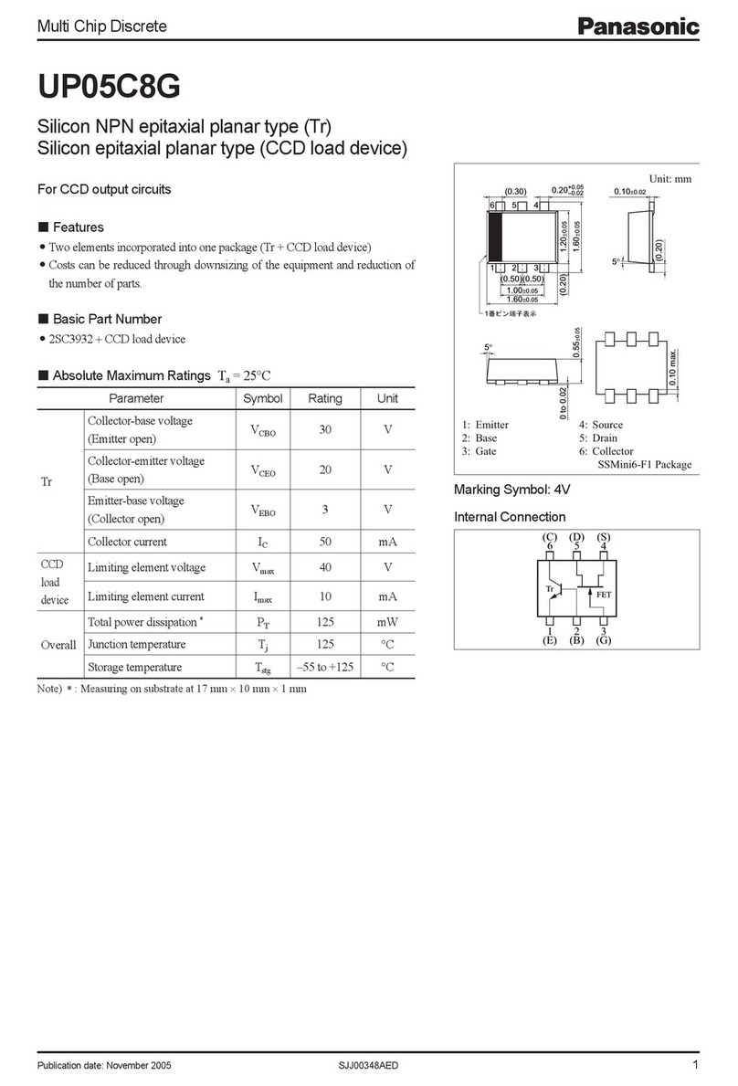 Panasonic Multi Chip Discrete UP05C8G User manual