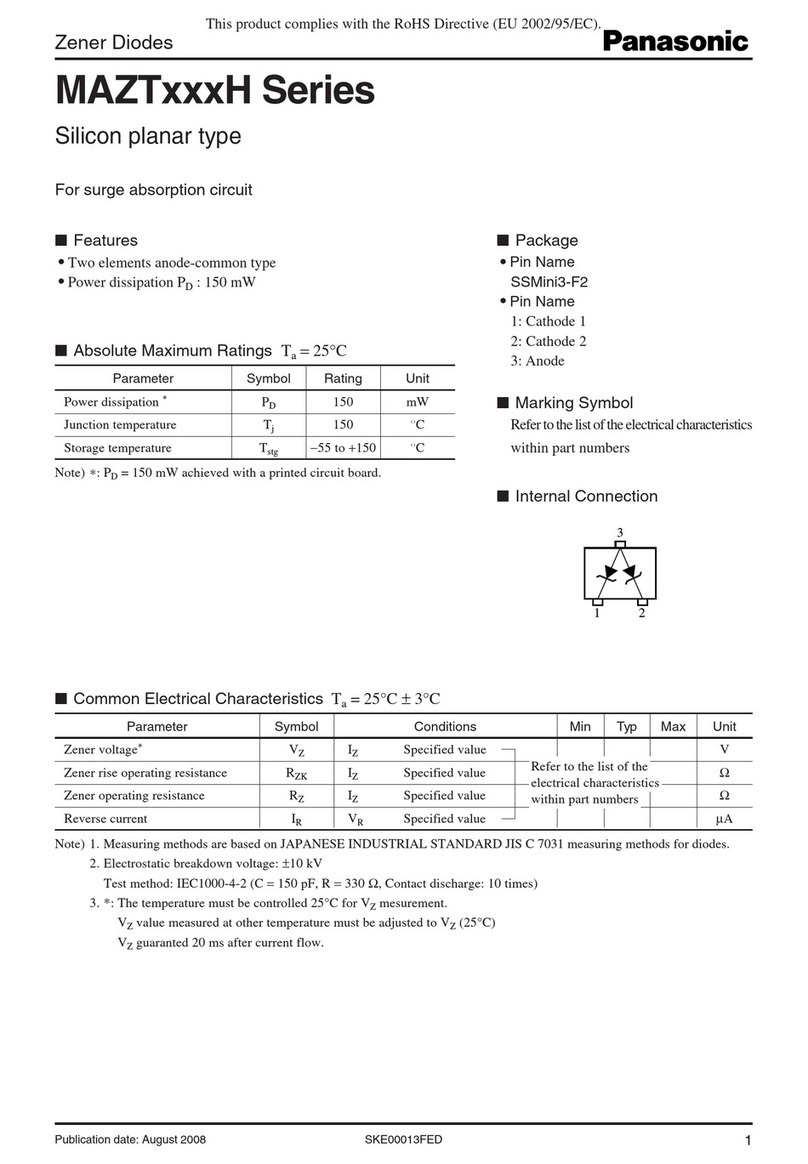 Panasonic MAZTxxxH Series User manual Panasonic MAZTxxxH Series User manual