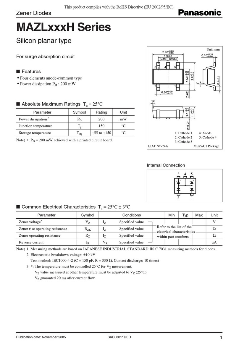 Panasonic MAZLxxxH Series Specifications