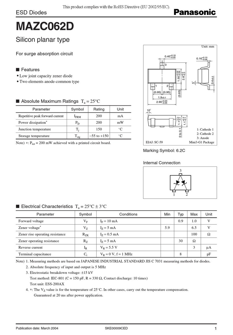 Panasonic MAZC062D User manual