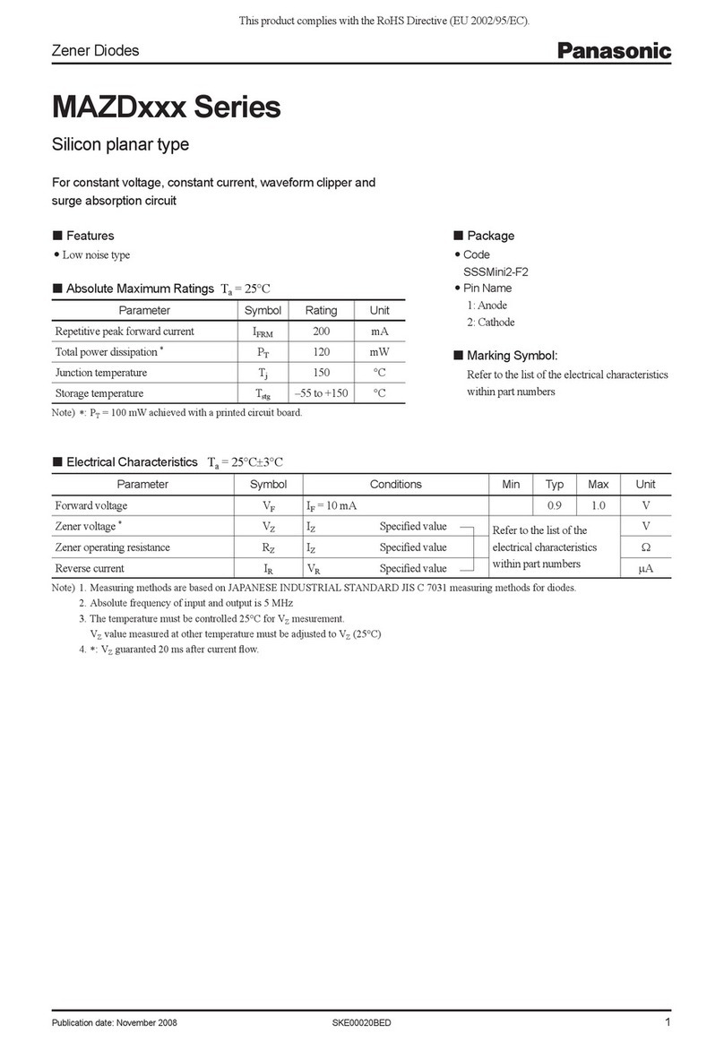 Panasonic MAZDxxx Series User manual