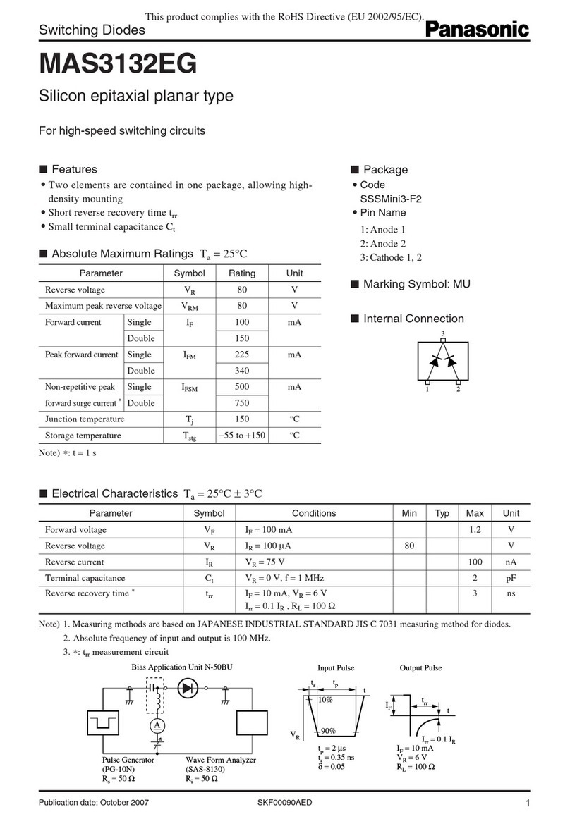 Panasonic MAS3132EG User manual