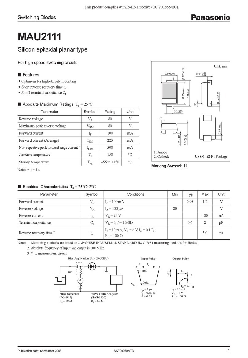 Panasonic MAU2111 User manual