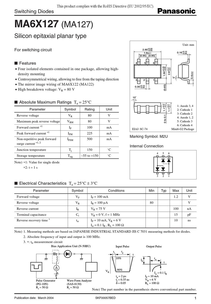 Panasonic MA6X127 (MA127) User manual