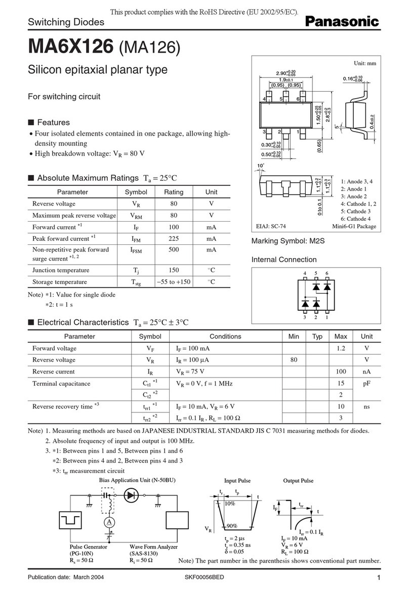 Panasonic MA6X126 (MA126) Specifications
