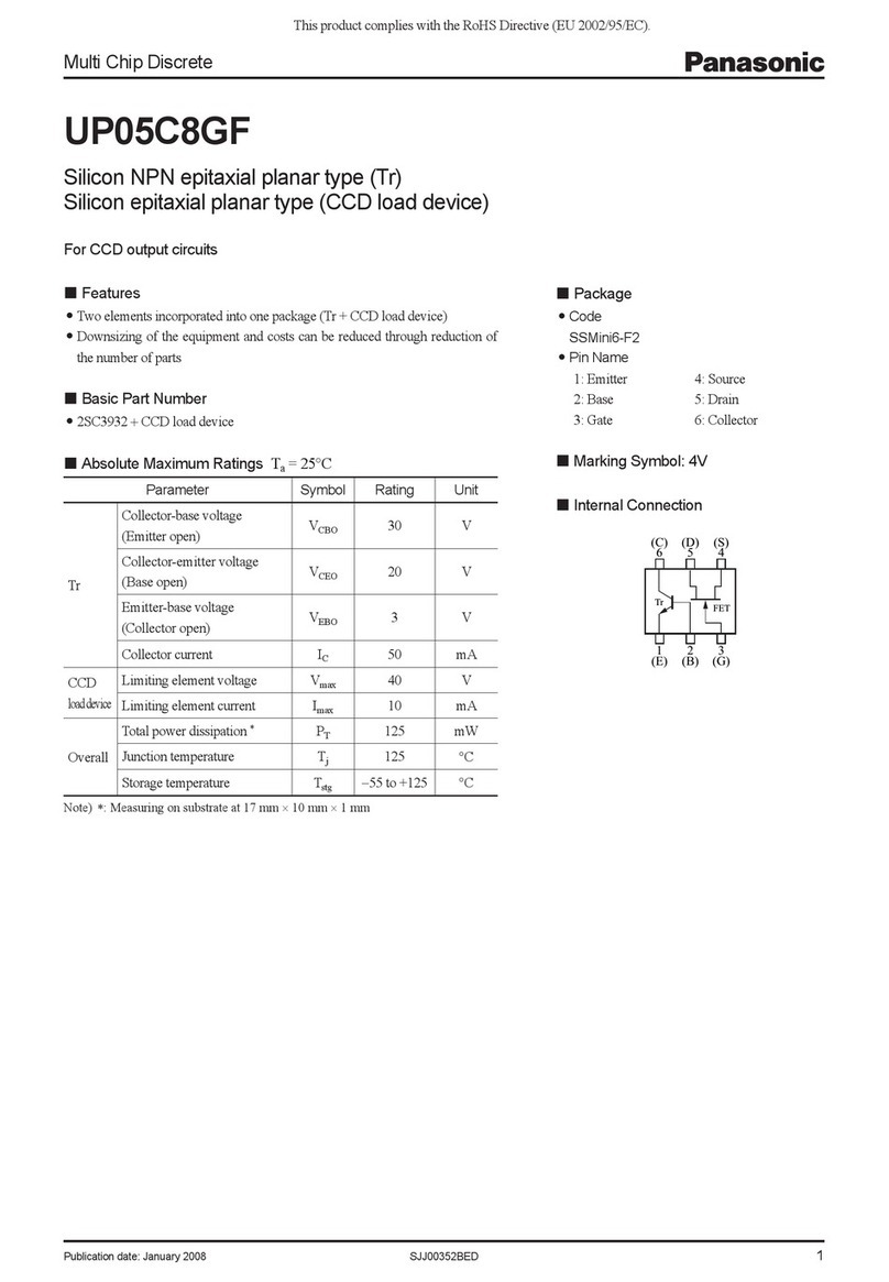 Panasonic Multi Chip Discrete UP05C8GF User manual