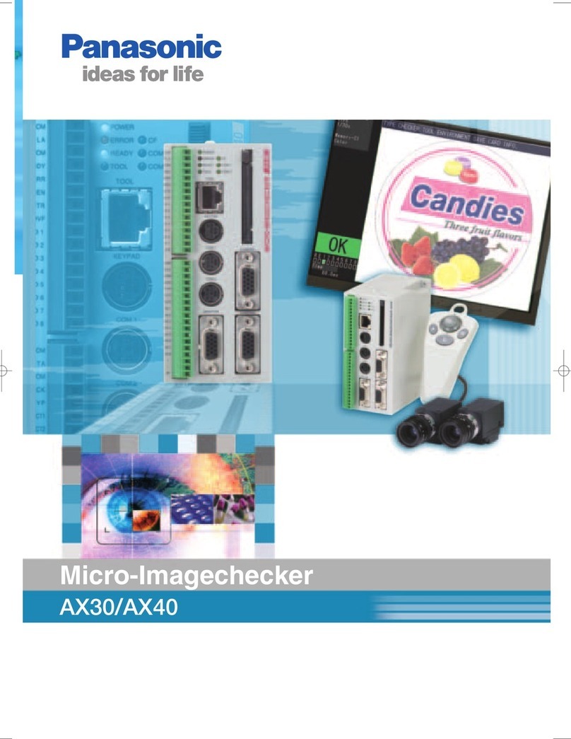 Panasonic Micro-Imagechecker AX30 User manual