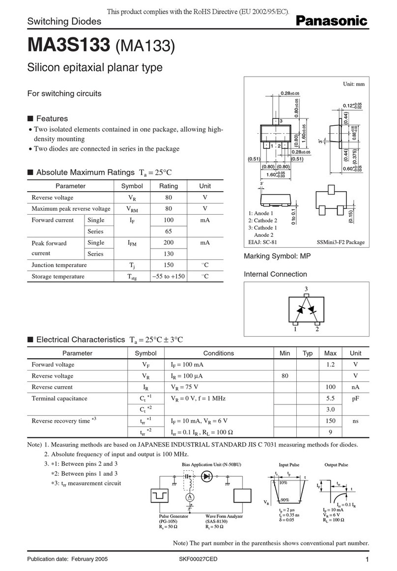 Panasonic MA3S133 (MA133) User manual Panasonic MA3S133 (MA133) User manual