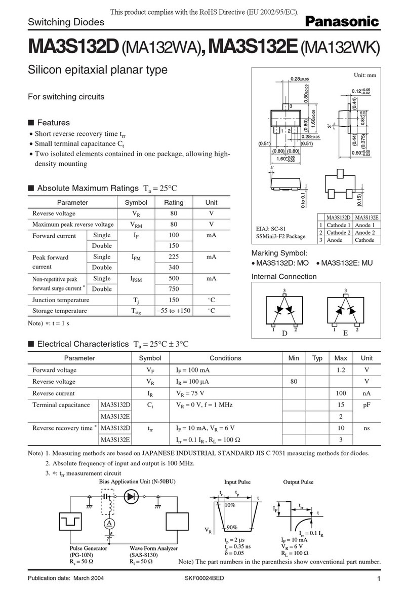 Panasonic MA3S132D User manual