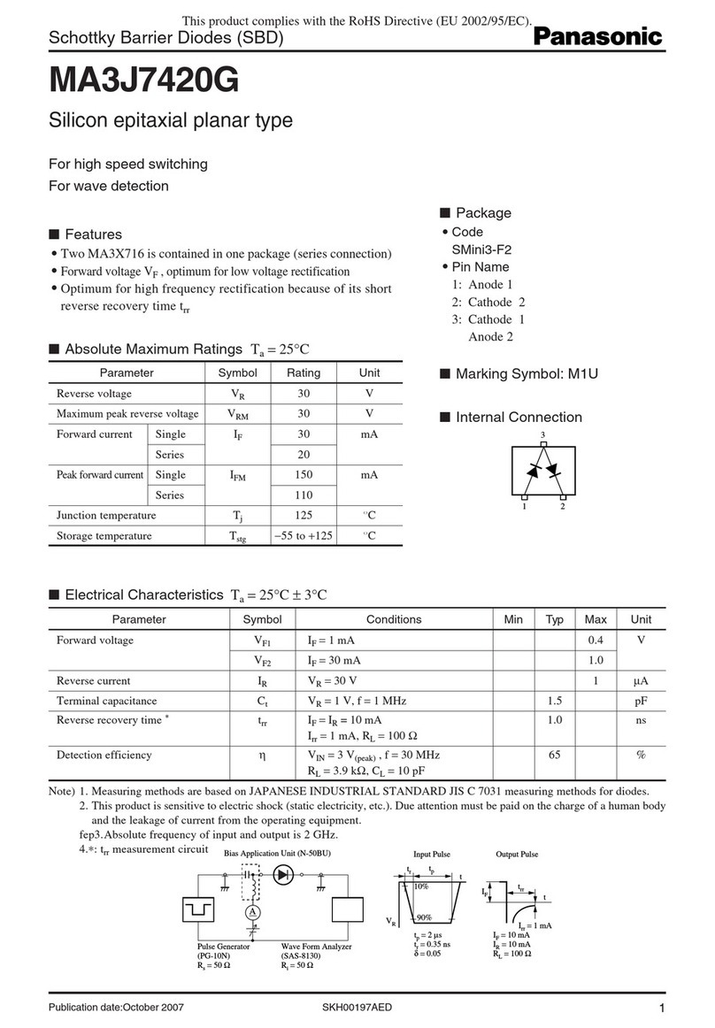 Panasonic MA3J7420G User manual