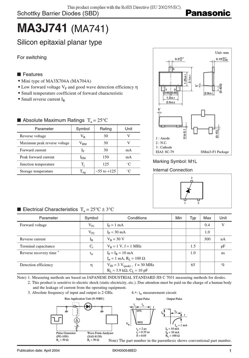 Panasonic MA3J741 (MA741) Specifications