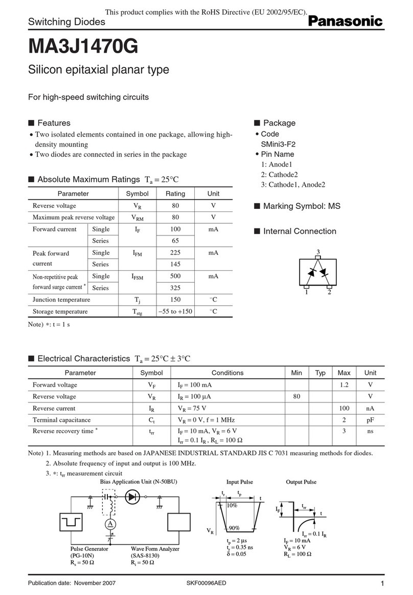 Panasonic MA3J1470G User manual
